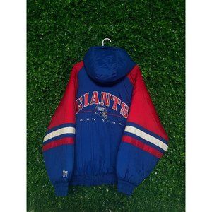 Vintage New York Giants Jacket, Adult Mens XL, NFL Football, Can be Cropped